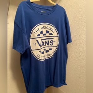 Women’s Blue Vans T-Shirt Size Medium